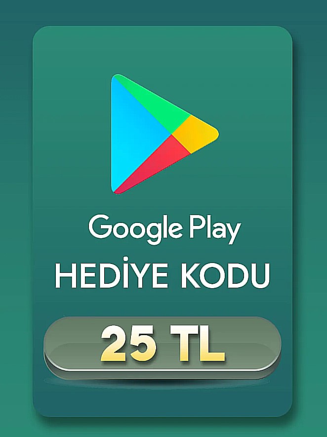 Google Play Hediye Kodu 25TL