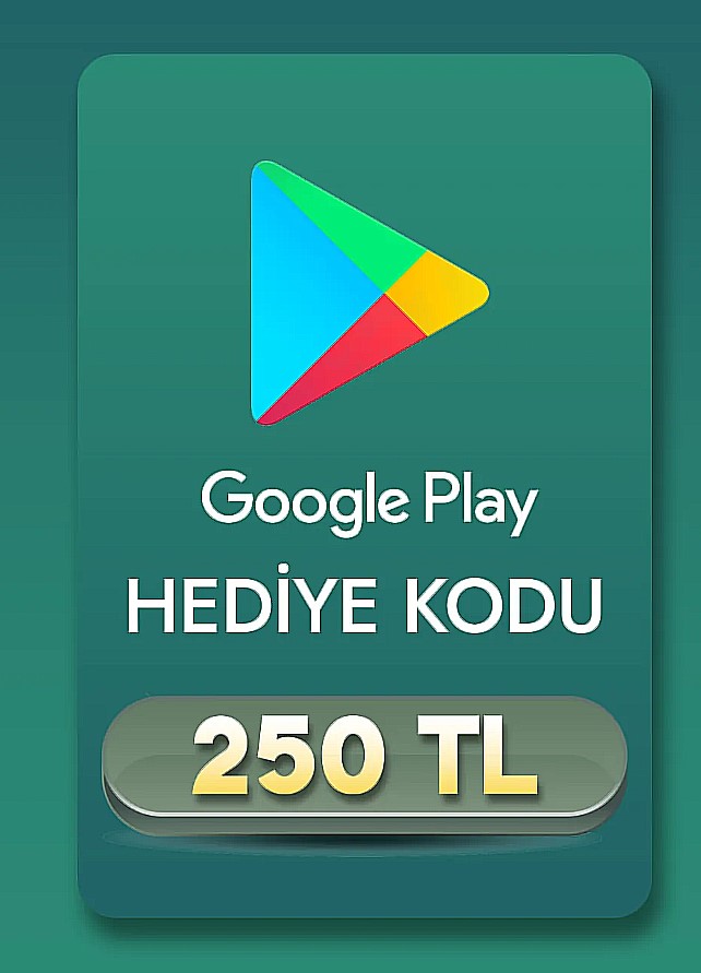 Google Play Hediye Kodu 250 TL