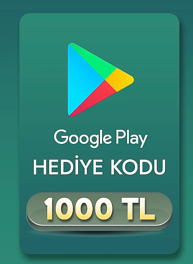 Google Play Hediye Kodu 1000 TL